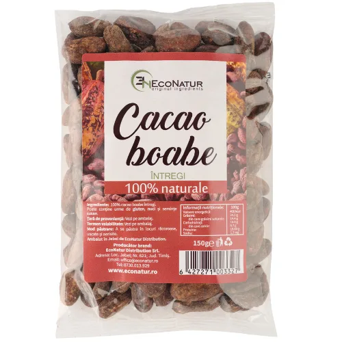 Boabe de Cacao Intregi 150gr Econatur — preț și oferte