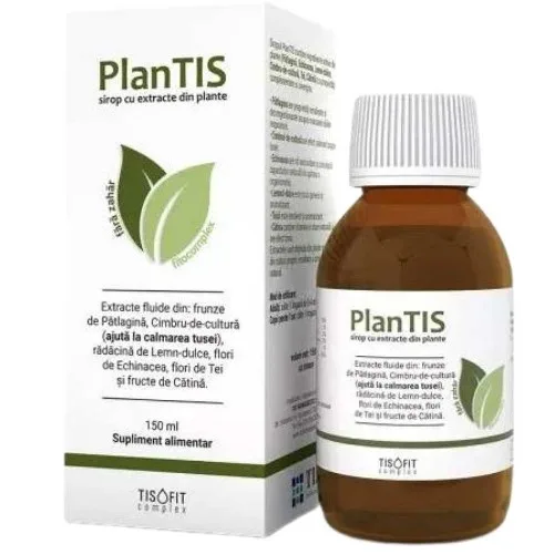 Plantis, Sirop cu extracte de Plante, 150ml, Tis Farmaceutic — preț și oferte