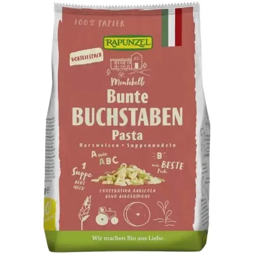 Fidea Supa Litere Colorate, Eco, 500g, Rapunzel — preț și oferte