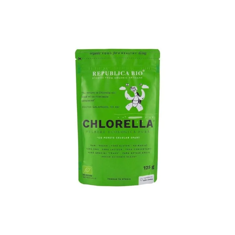 Republica BIO Chlorella, pulbere ecologica pura, 125g — preț și oferte