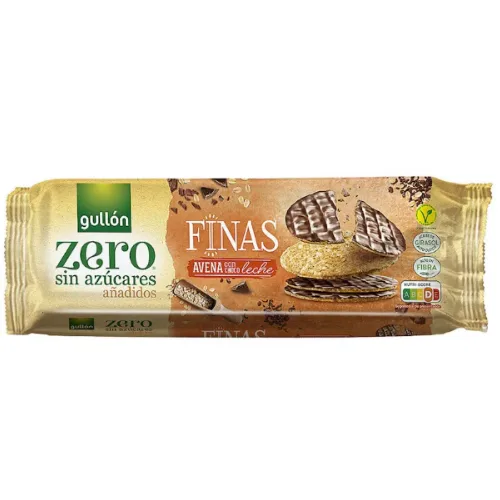 Biscuiti de Ovaz fara Zahar cu Glazura de Ciocolata cu Lapte 150g Gullon — preț și oferte