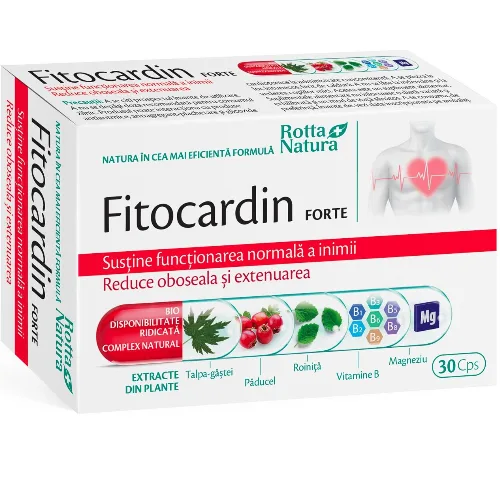 Fitocardin Forte 30cp Rotta Natura — preț și oferte