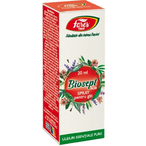 Spray Biosept pentru Gat 20ml Fares — preț și oferte
