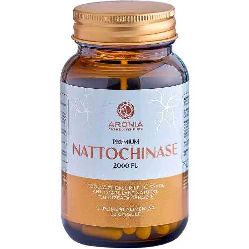 Premium Nattochinase 2000FU 60cps Aronia Charlottenburg — preț și oferte