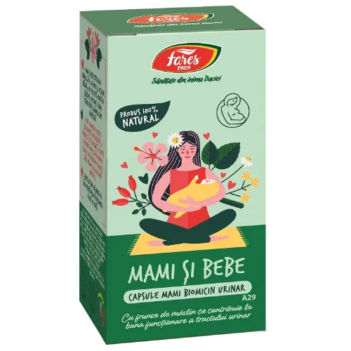 Biomicin Urinar Mami si Bebe 30cps Fares — preț și oferte
