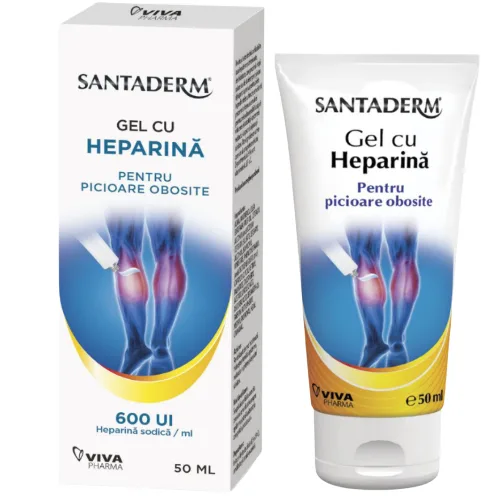 Gel Heparina Picioare Obosite 600ui 50ml Viva Pharma — preț și oferte
