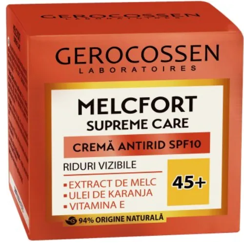 Melcfort Supreme Crema Antirid 45+ Spf10 50ml Gerocossen — preț și oferte