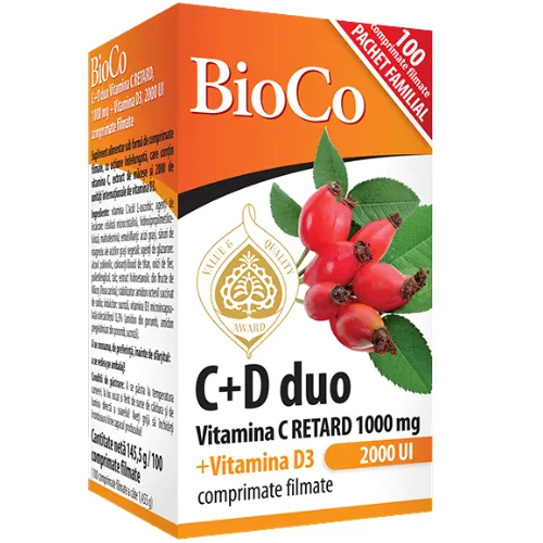 Vitamina K2 Bioactiv 200mcg si Complex de Vitamine K1+D3 60cpr Bioco — preț și oferte