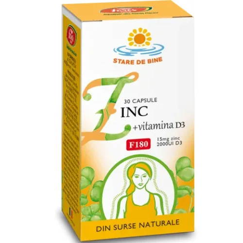 Zinc+Vitamina D3 30cp Fares — preț și oferte
