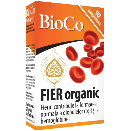 Fier Organic 90cps Bioco — preț și oferte