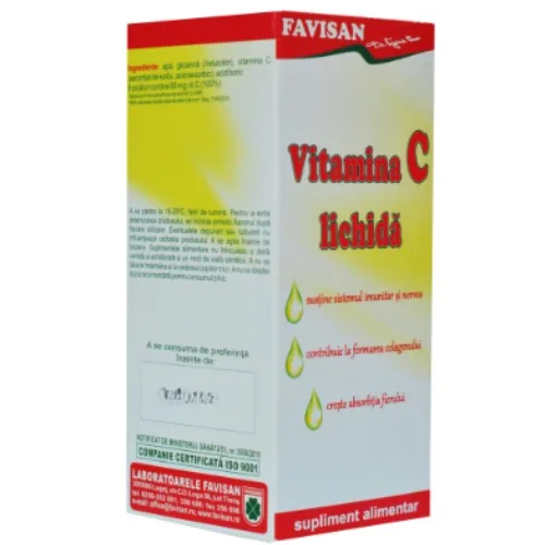 Vitamina C Lichida 100ml Favisan — preț și oferte