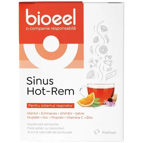 Sinus Hot-Rem, 15 plicuri, Bioeel — preț și oferte