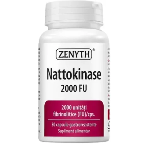 Nattokinase, 2000 FU, 30cps, Zenyth — preț și oferte