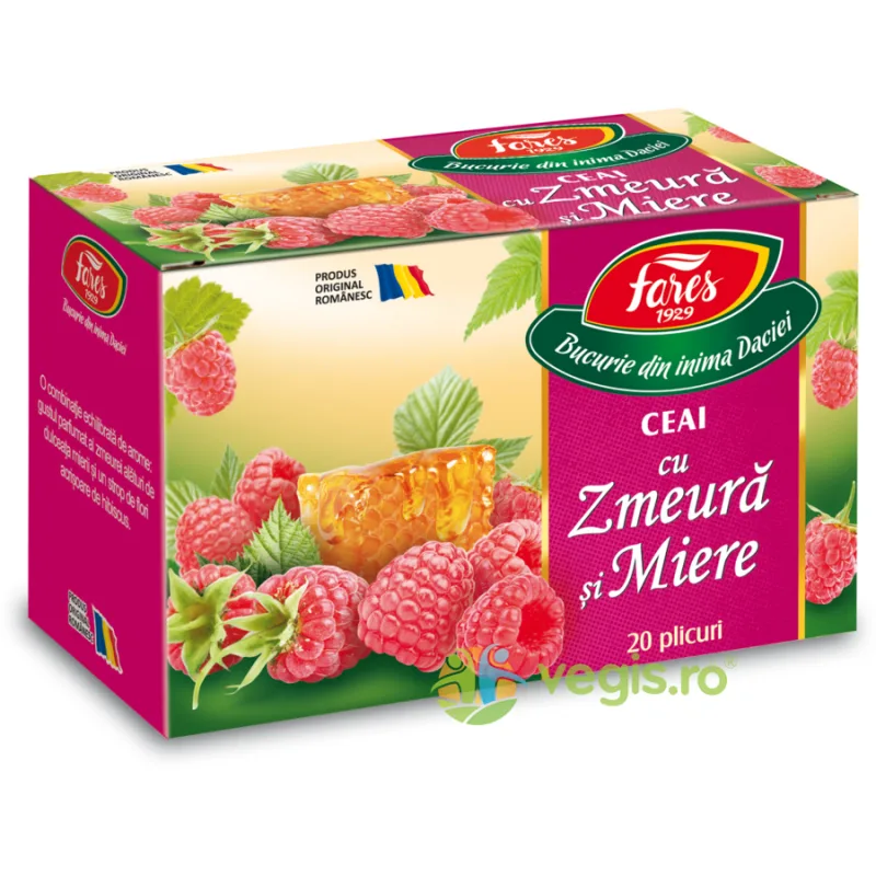 Ceai Aromfruct Zmeura Si Miere 20dz FARES — preț și oferte