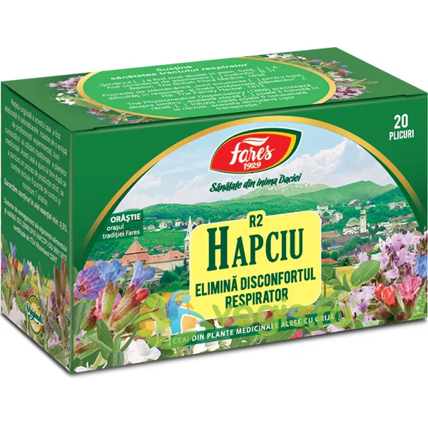 Ceai Hapciu Elimina Disconfortul Respirator 20dz FARES — preț și oferte