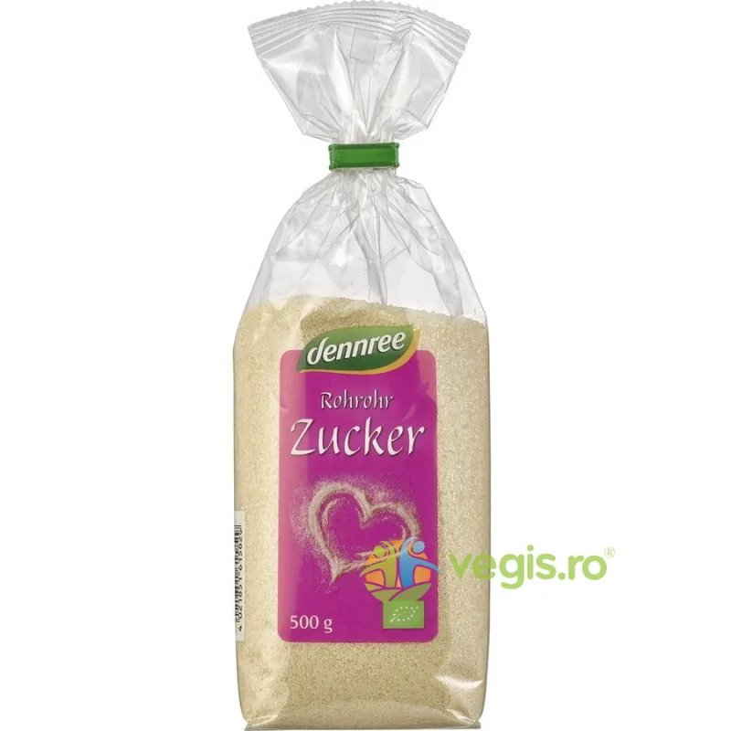 Zahar Brut din Trestie de Zahar Ecologic/Bio 500g Dennree — preț și oferte