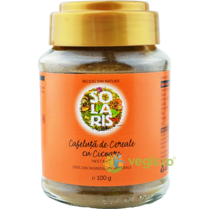 Cafeluta de Cereale cu Cicoare Instant Borcan 100g SOLARIS — preț și oferte