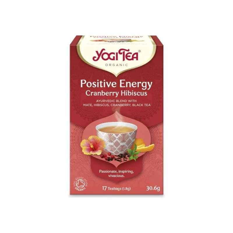 Yogi Tea Ceai Energie pozitiva cu merisor si hibiscus, 17 plicuri — preț și oferte