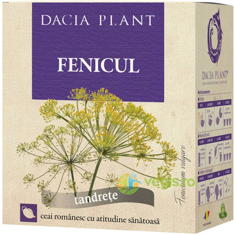 Ceai de Fenicul 50g DACIA PLANT — preț și oferte