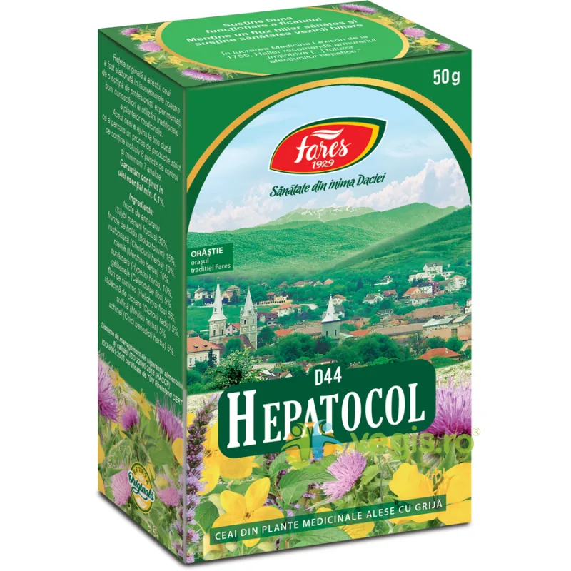 Ceai Hepatocol 50gr FARES — preț și oferte