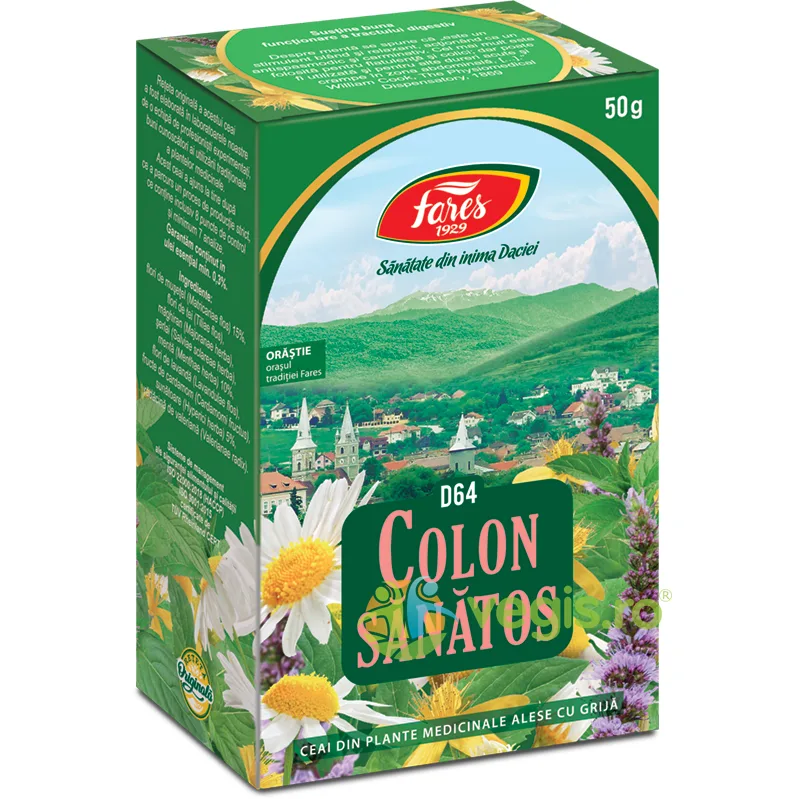 Ceai Colon Sanatos D64 50gr FARES — preț și oferte