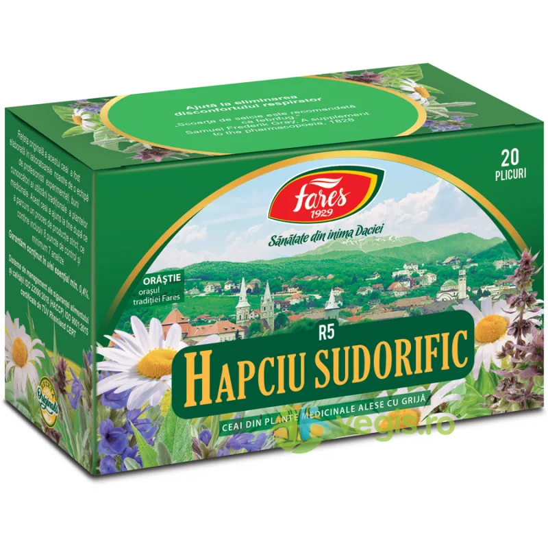 Ceai Hapciu Sudorific R5 20dz FARES — preț și oferte