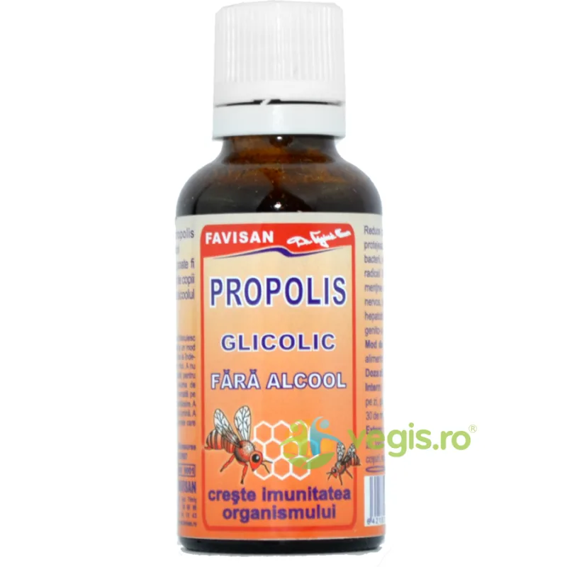Propolis Glicolic Fara Alcool 30ml Favisan — preț și oferte