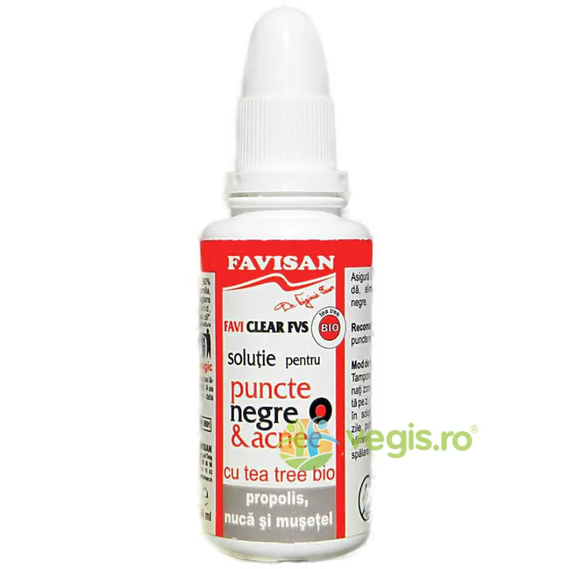 Solutie pentru Puncte Negre si Acnee Bio 30ml Favisan — preț și oferte
