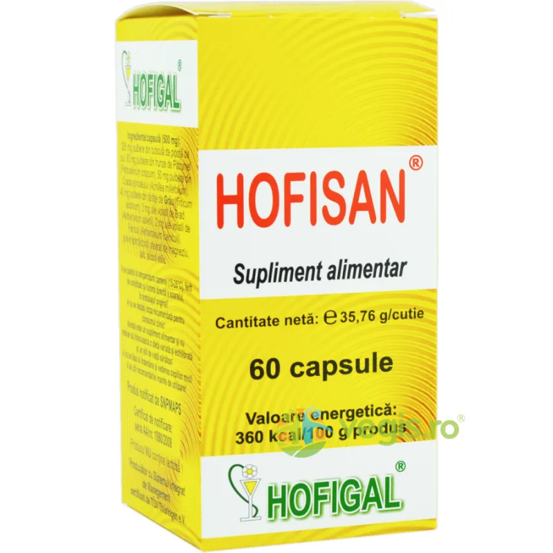 Hofisan 500mg 60cps HOFIGAL — preț și oferte
