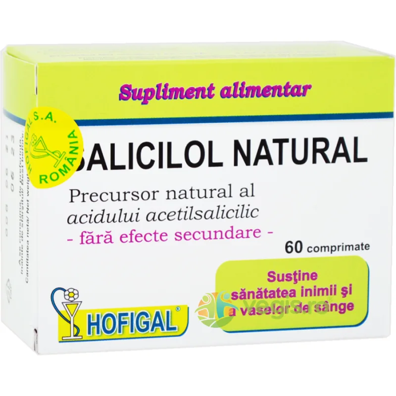 Salicilol Natural(Aspirina Naturala) 60tb HOFIGAL — preț și oferte