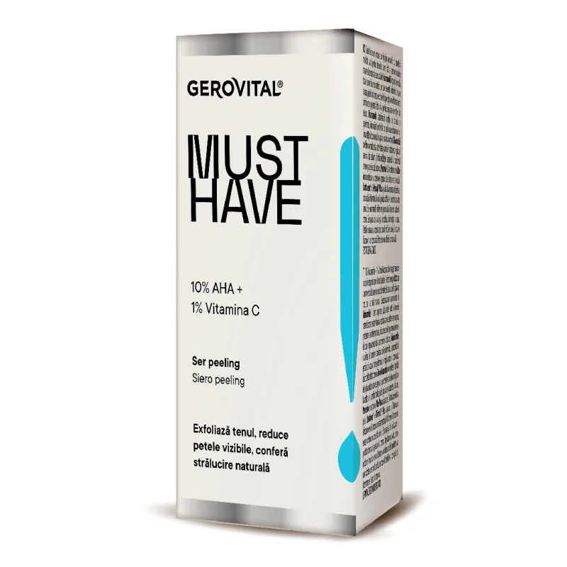 Ser peeling 10% AHA Must Have, 30 ml, Gerovital FARMEC — preț și oferte
