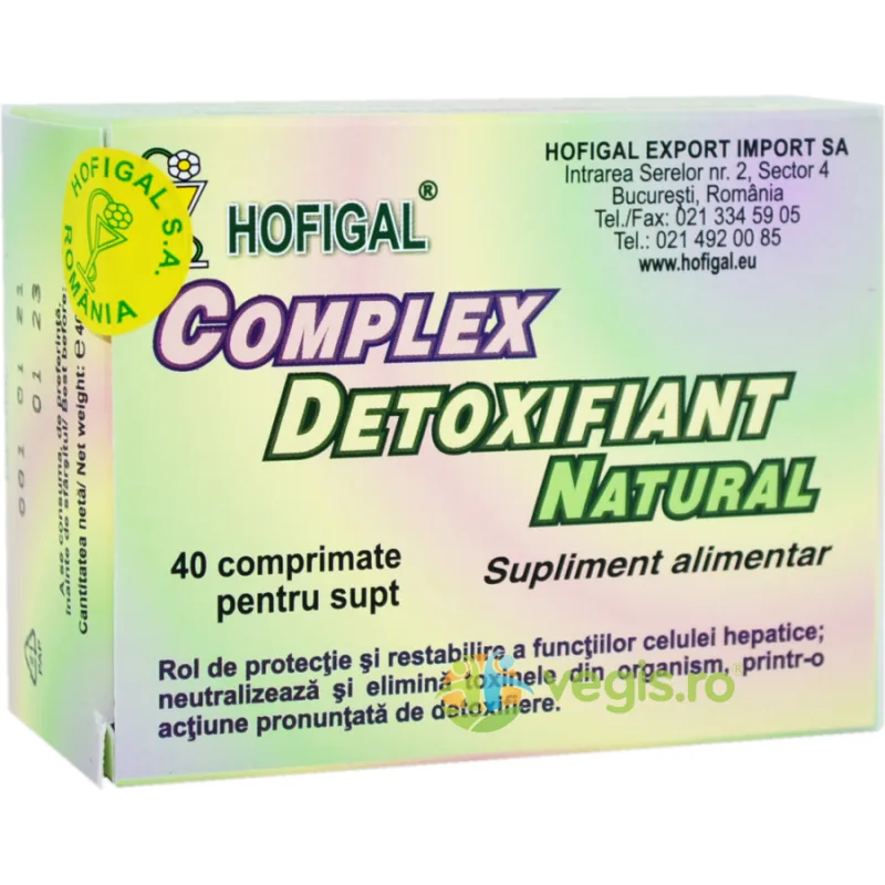 Complex Detoxifiant 40cpr HOFIGAL — preț și oferte
