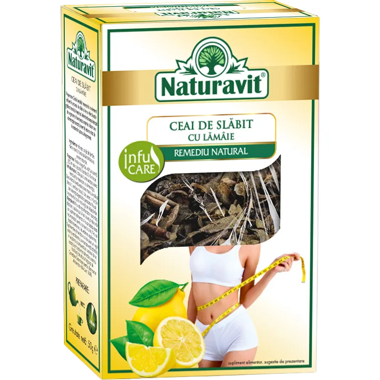 Ceai de Slabit cu Lamaie Biovit 50g Naturavit — preț și oferte