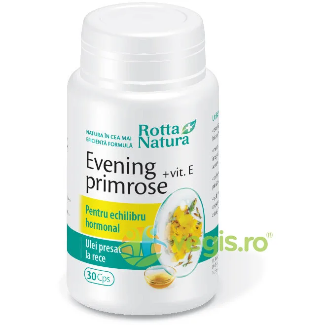 Evening Primrose (Luminita noptii)+Vitamina E 30cps ROTTA NATURA — preț și oferte