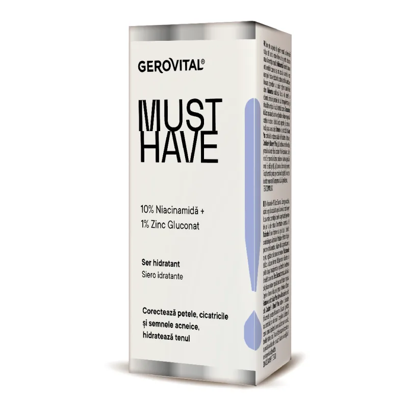 Ser hidratant 10% Niacinamida Must Have, 30 ml, Gerovital FARMEC — preț și oferte