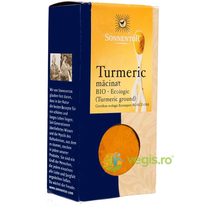 Turmeric Macinat Ecologic/Bio 40g SONNENTOR — preț și oferte