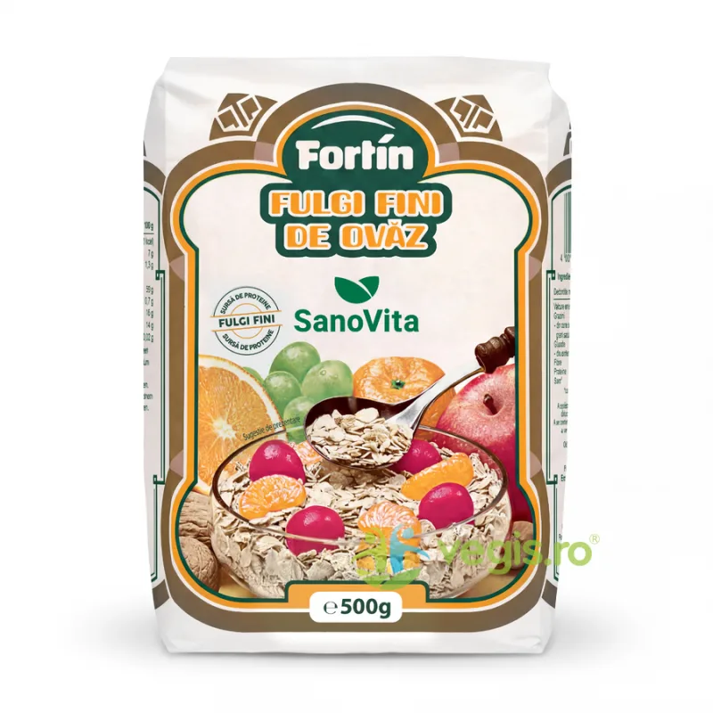 Fulgi de Ovaz Fortin 500g SANOVITA — preț și oferte