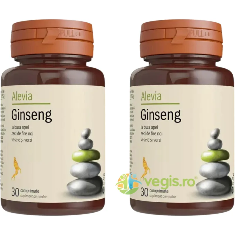 Pachet Ginseng 50mg 30cpr+30cpr ALEVIA — preț și oferte