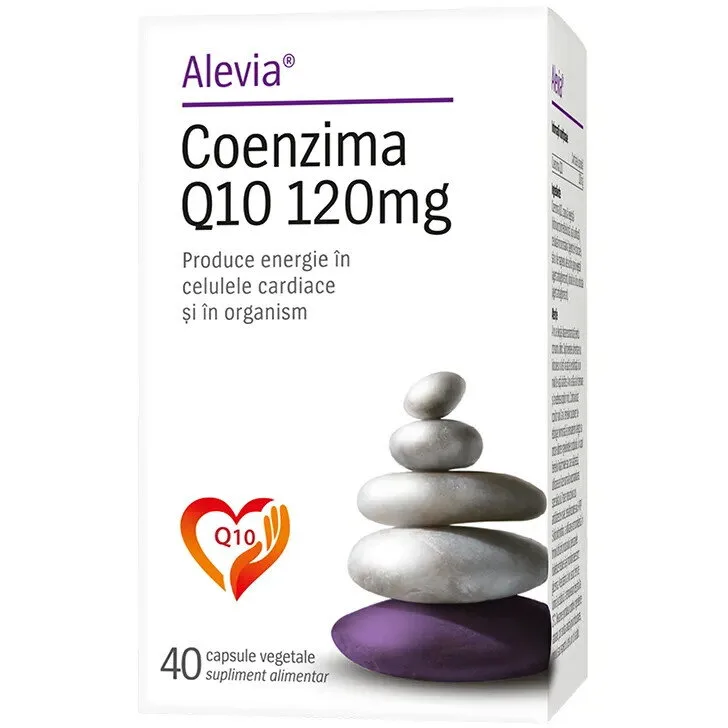 Coenzima Q10 120mg 40cps vegetale ALEVIA — preț și oferte