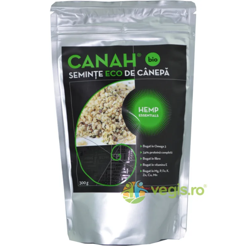 Seminte Decorticate De Canepa BIO 300gr Canah — preț și oferte