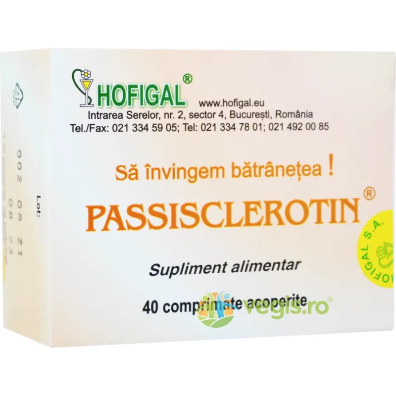 Passisclerotin 40cpr HOFIGAL — preț și oferte