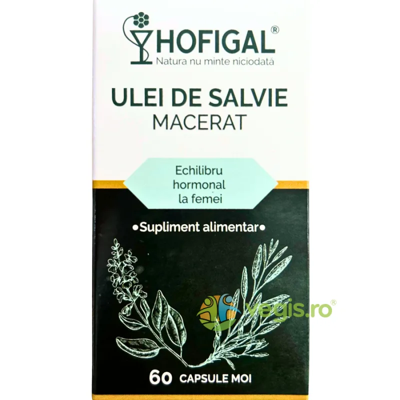 Ulei de Salvie Macerat 60cps moi HOFIGAL — preț și oferte