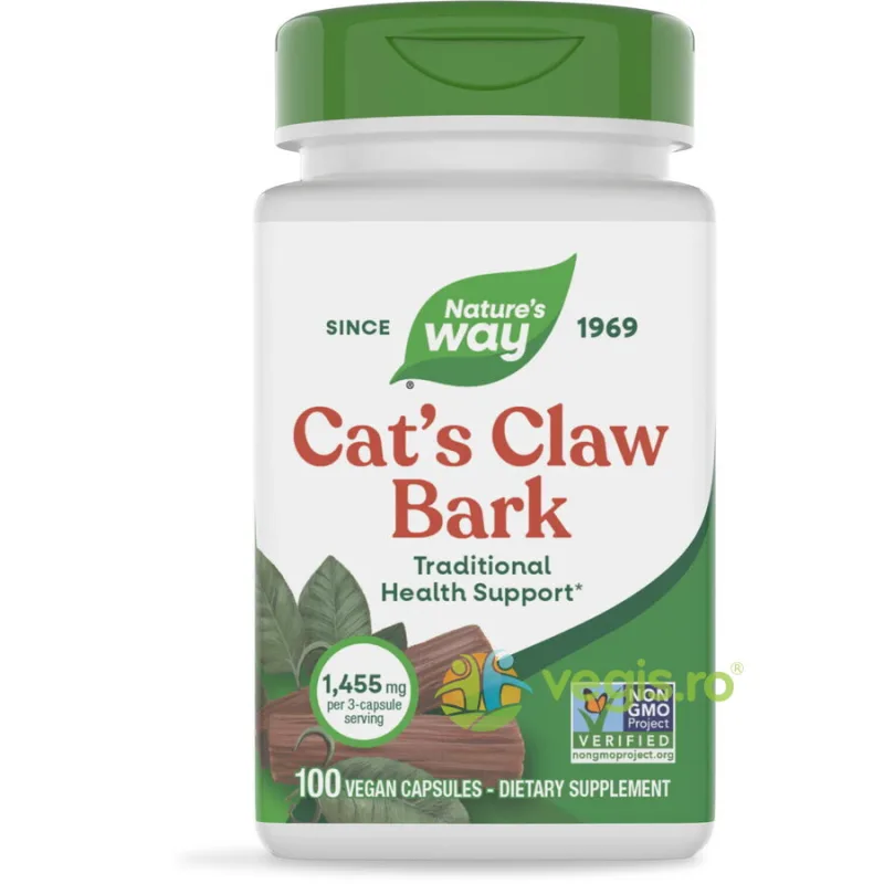 Cat's Claw Bark (Gheara Matei) 100cps Secom, Nature's Way — preț și oferte