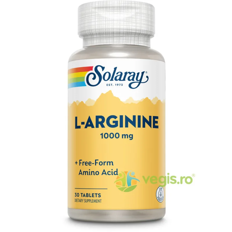 L-Arginine 30cpr Secom, Solaray — preț și oferte