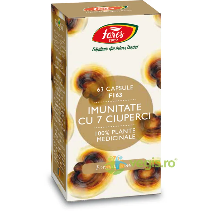 Imunitate cu 7 Ciuperci (F163) 63cps FARES — preț și oferte