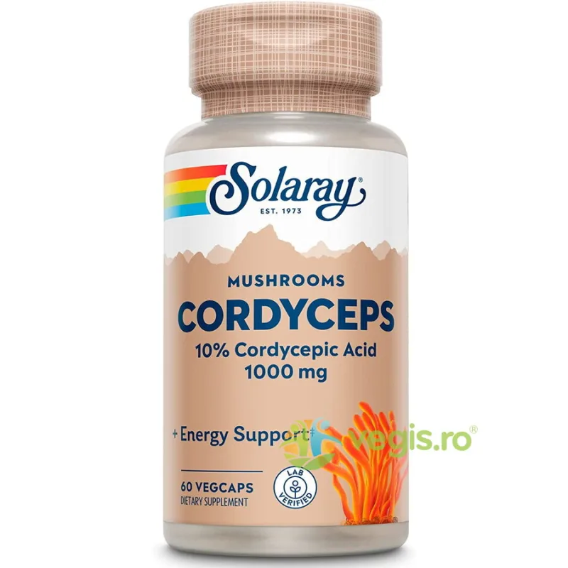 Cordyceps 60cps Secom, Solaray — preț și oferte