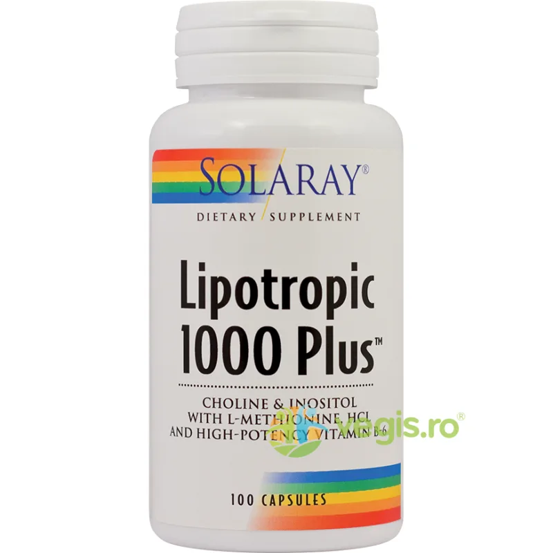 Lipotropic 1000 Plus 100cps Secom, Solaray — preț și oferte