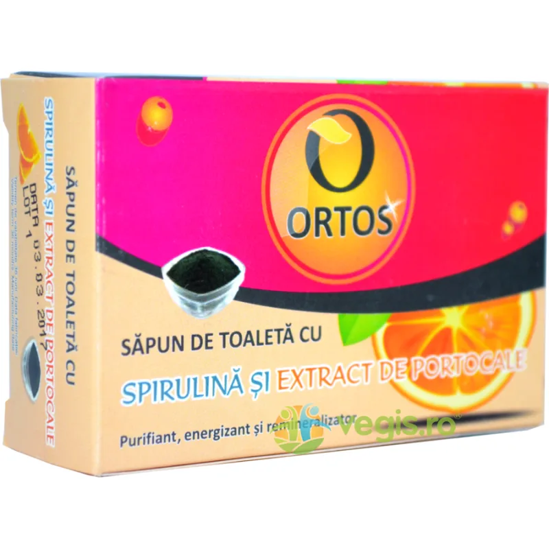Sapun Cu Spirulina Si Portocale 100g Ortos — preț și oferte
