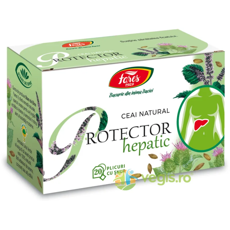 Ceai Protector Hepatic Stare De Bine  20dz FARES — preț și oferte