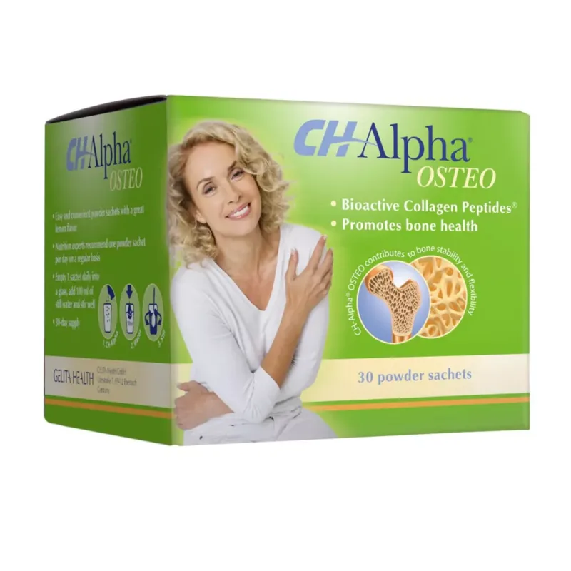 CH Alpha Osteo Peptide Bioactive de Colagen, 30 plicuri, Gelita Health — preț și oferte